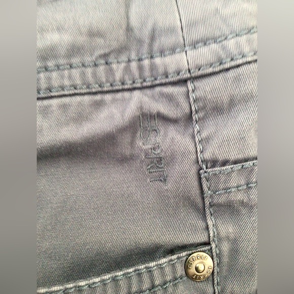 ESPRIT Slate Blue-Grey Straight Cotton Pants - US 6 *BUNDLE OFFER* - Picture 4 of 7
